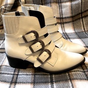 Steve Madden buckle booties
